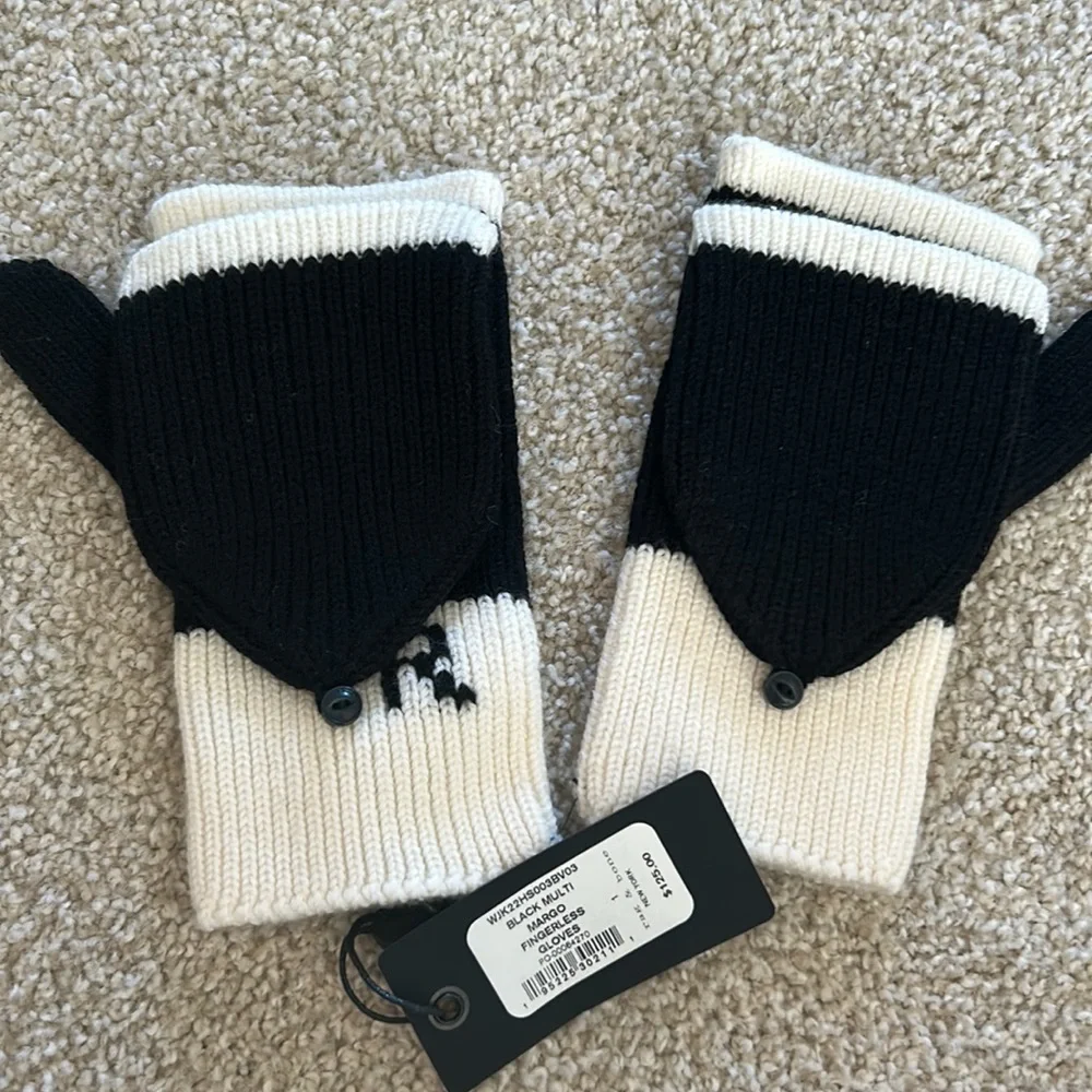 New Rag and Bone Margo wool fingerless gloves